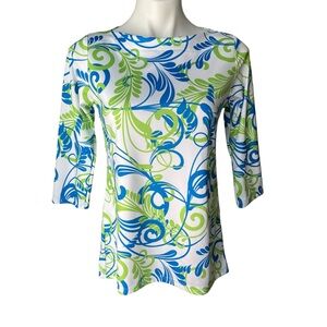 Whimsy Rose Sun Safe 3/4 Sleeve Top, Size S